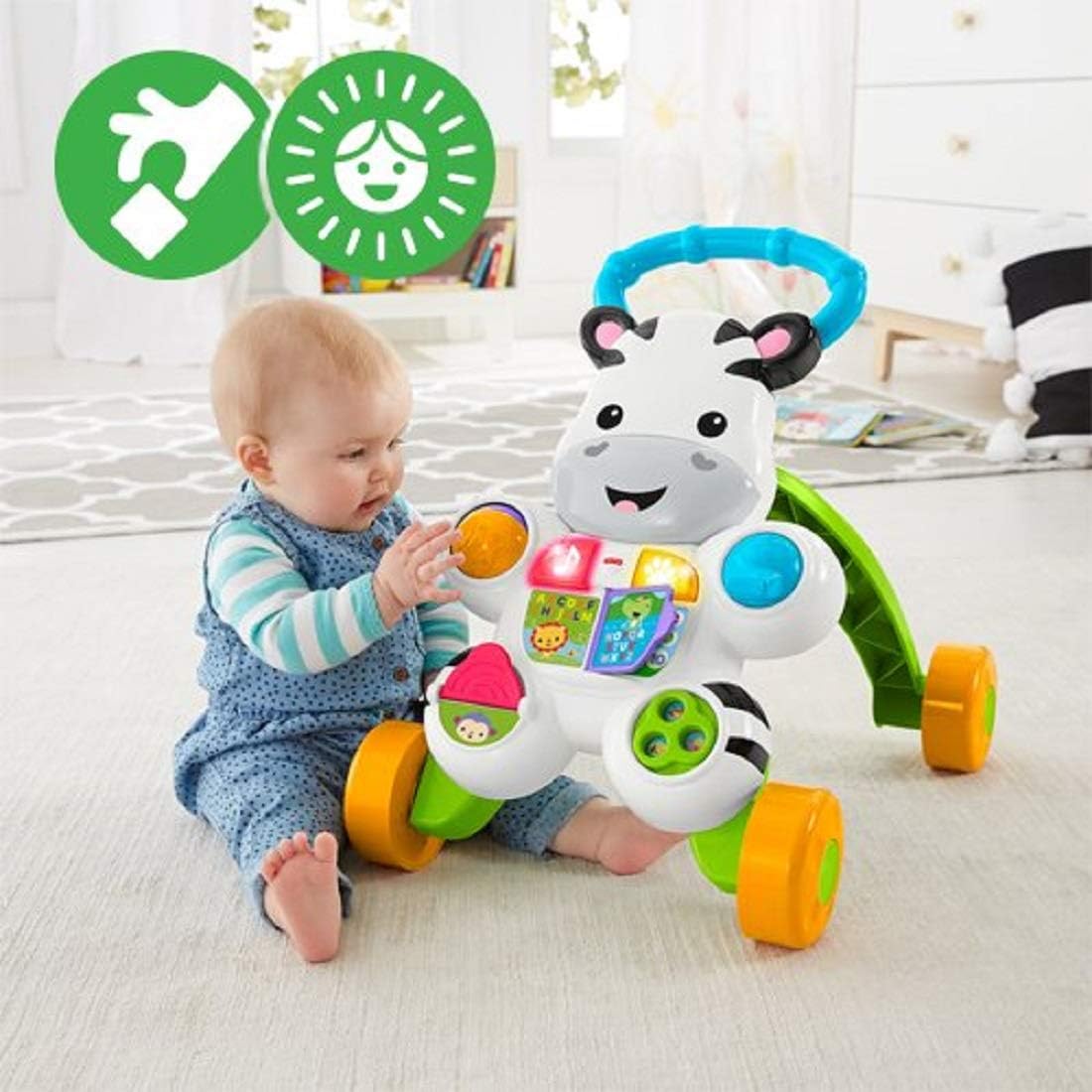 Fisher-Price - Learn with Me Zebra Baby Walker