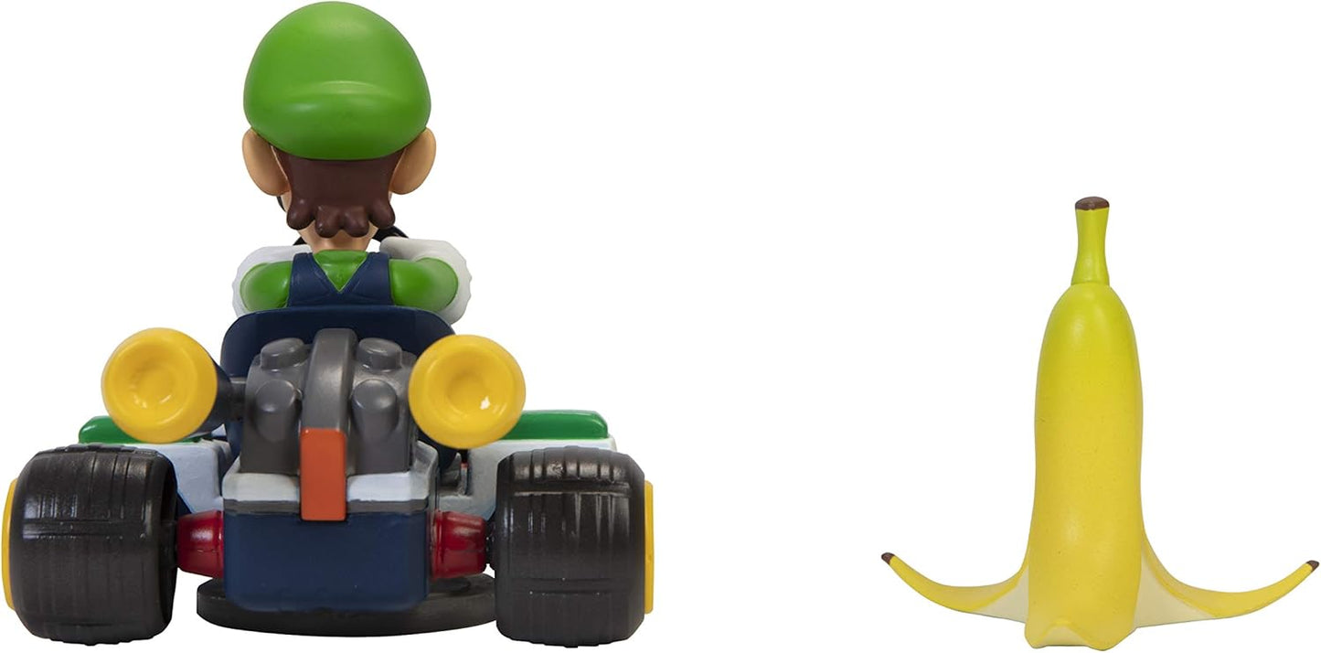 Super Mario - Mario Kart - Spin Out Luigi Kart