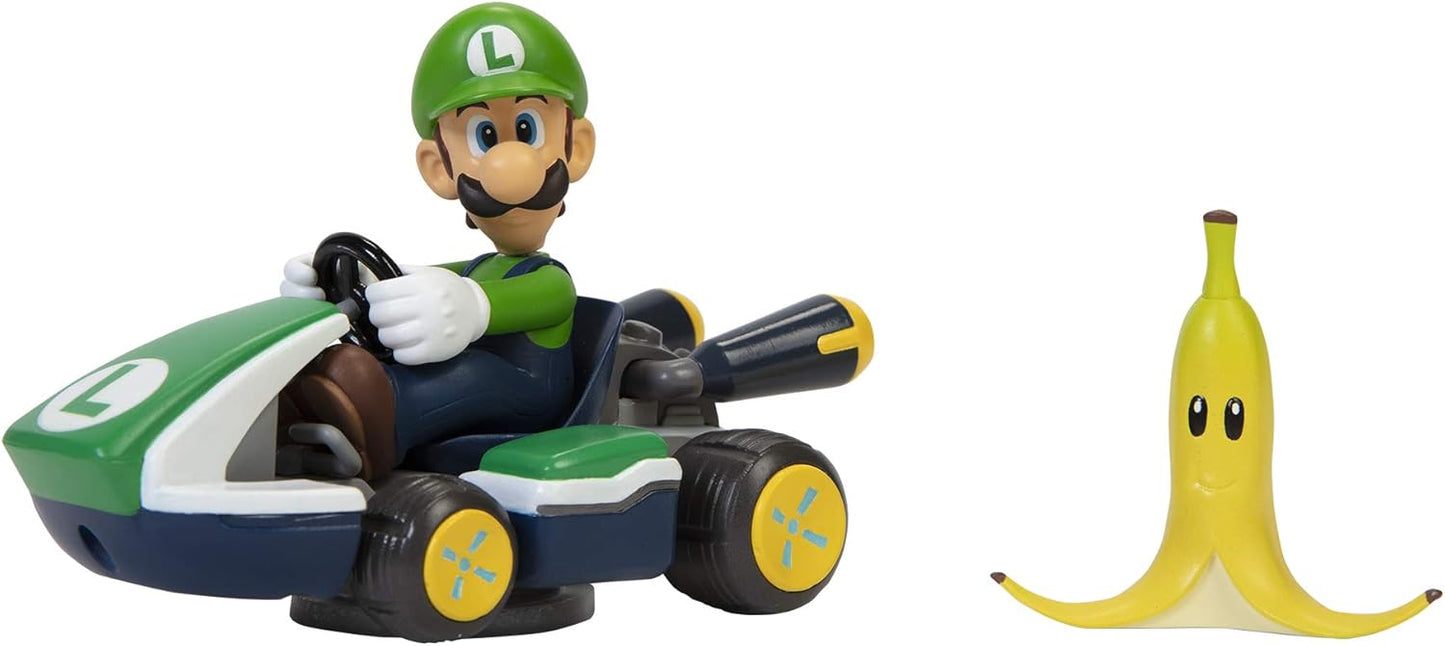 Super Mario - Mario Kart - Spin Out Luigi Kart