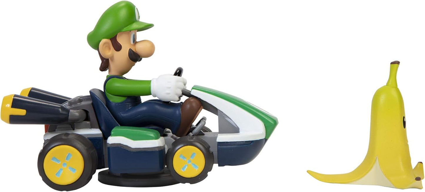 Super Mario - Mario Kart - Spin Out Luigi Kart
