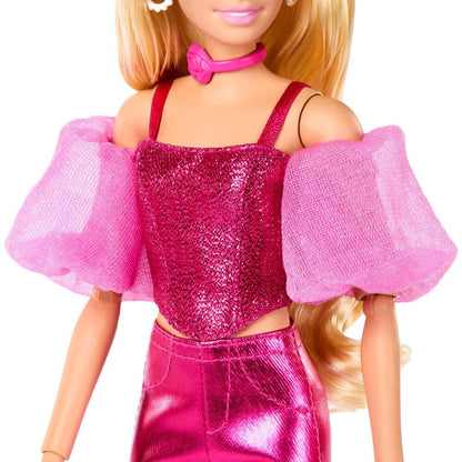 Barbie - Deluxe Style - Metallic Pink Outfit with Corset Top