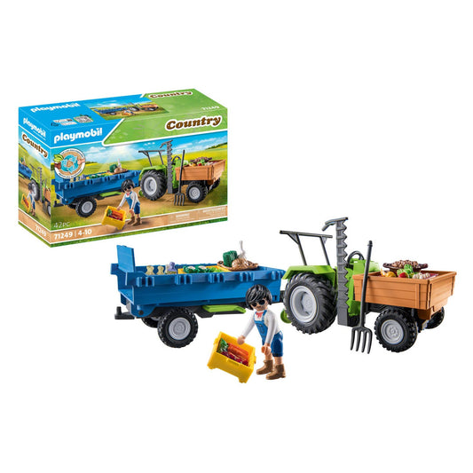 Playmobil - Country Tractor with Trailer