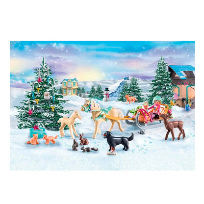 Playmobil Advent Calendar Horses - Christmas Sleigh Ride (71345)