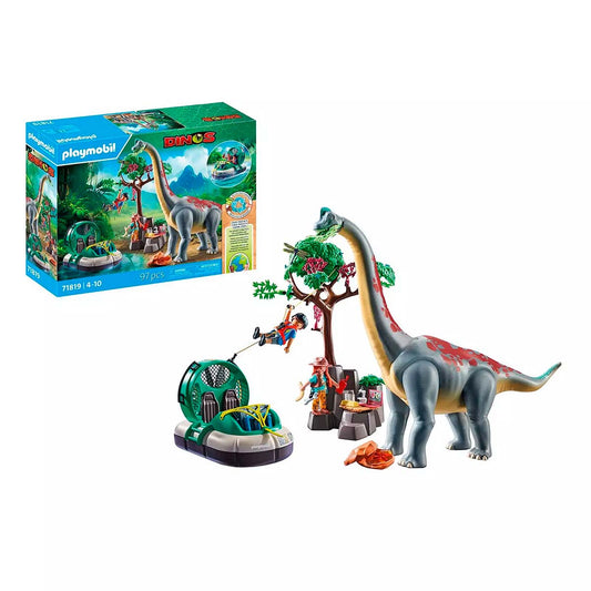 Playmobil Dinos - Brachiosaurus With Hovercraft (71819)