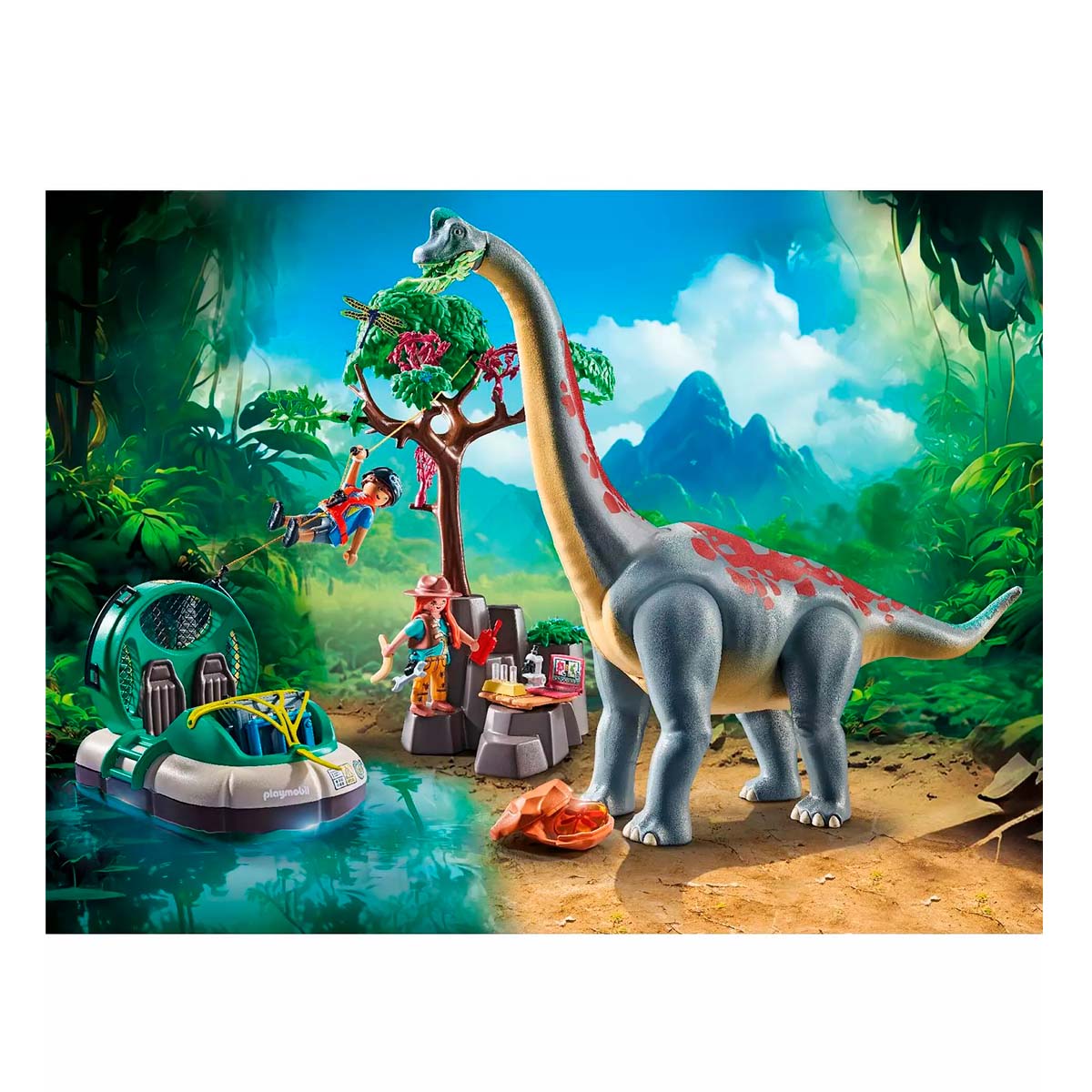 Playmobil Dinos - Brachiosaurus With Hovercraft (71819)