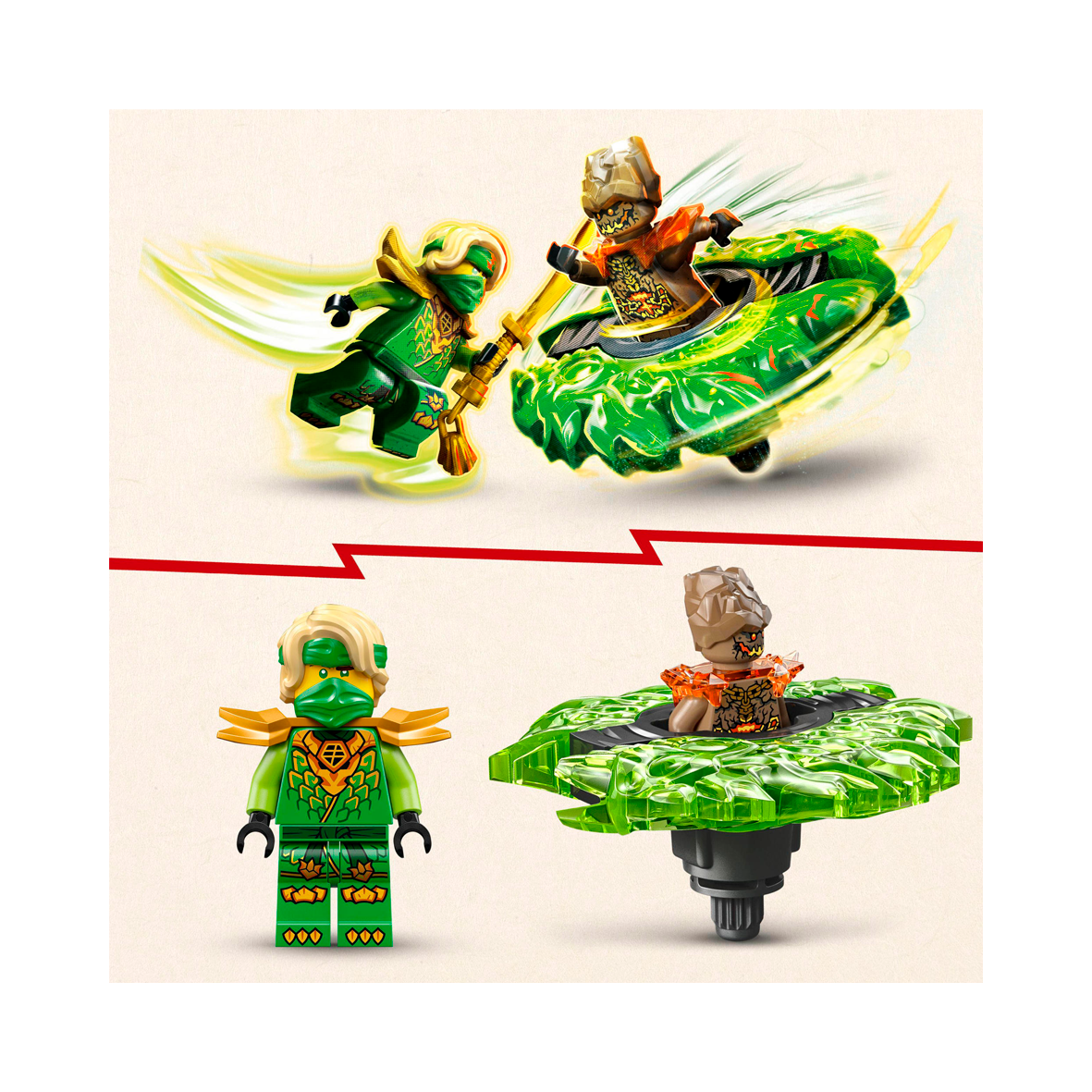 LEGO Ninjago - Lloyd VS Elemental Monster Spinner (71850)