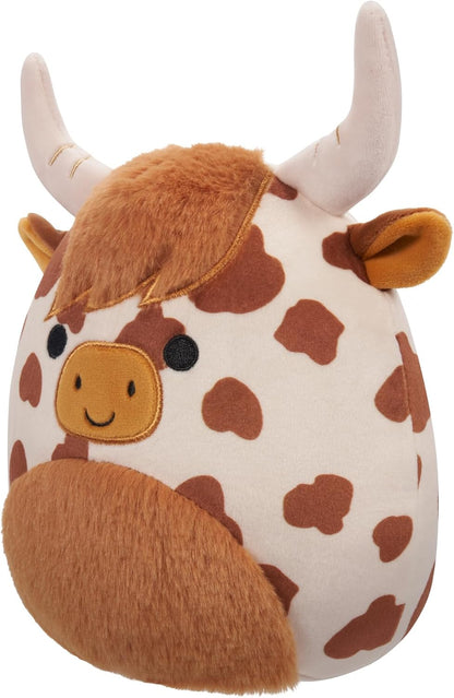 Squishmallows - Little Plush -  Alonzo the Brown and White Highland Cow