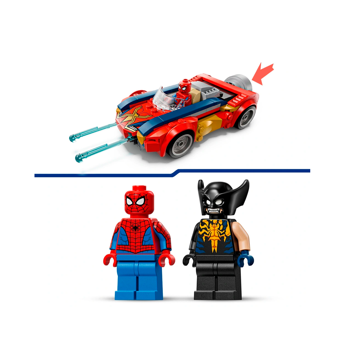 LEGO Marvel - Spider-Man Car VS Venomized Wolverine (76336)