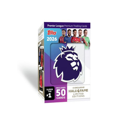 Topps Premier League 2026 - Fame Super Tin Trading Cards