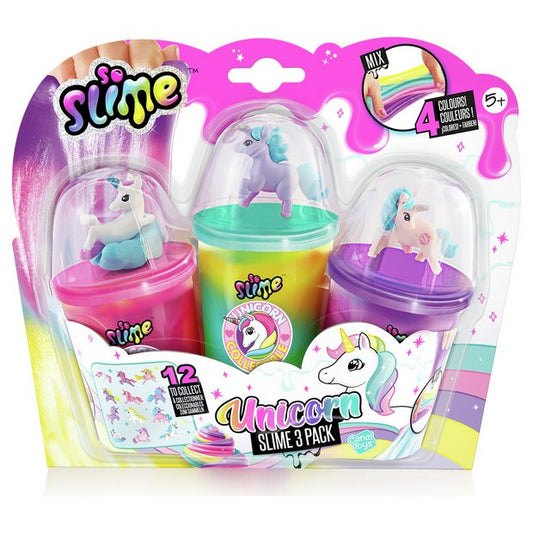 So Slime - Collectable Unicorn-Pack of 3