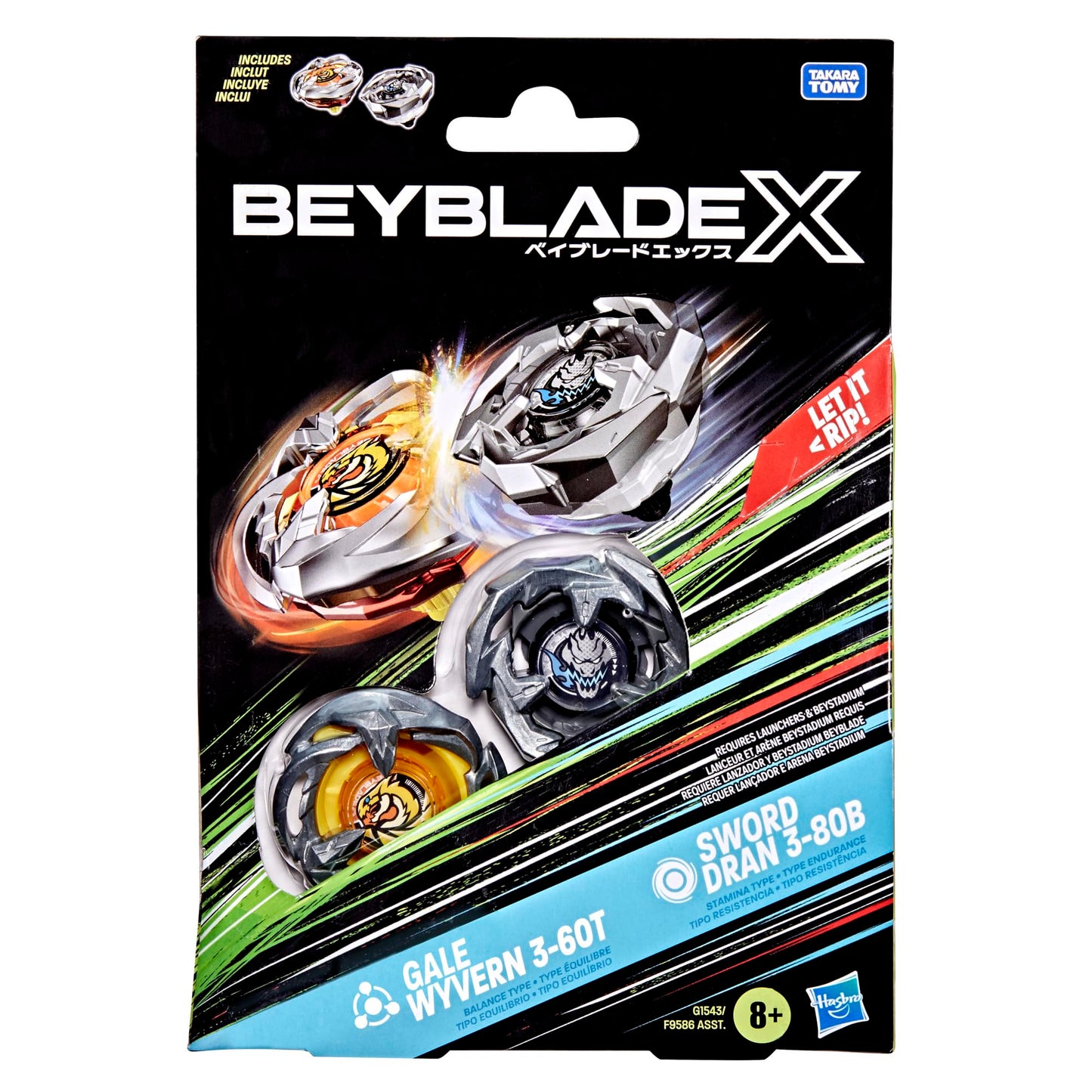 Beyblade - Gale Wyvern 3-60T & Sword Dran 3-80D