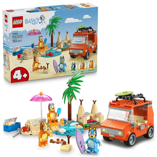LEGO Bluey - Bluey's Beach & Family Car Trip (11202)