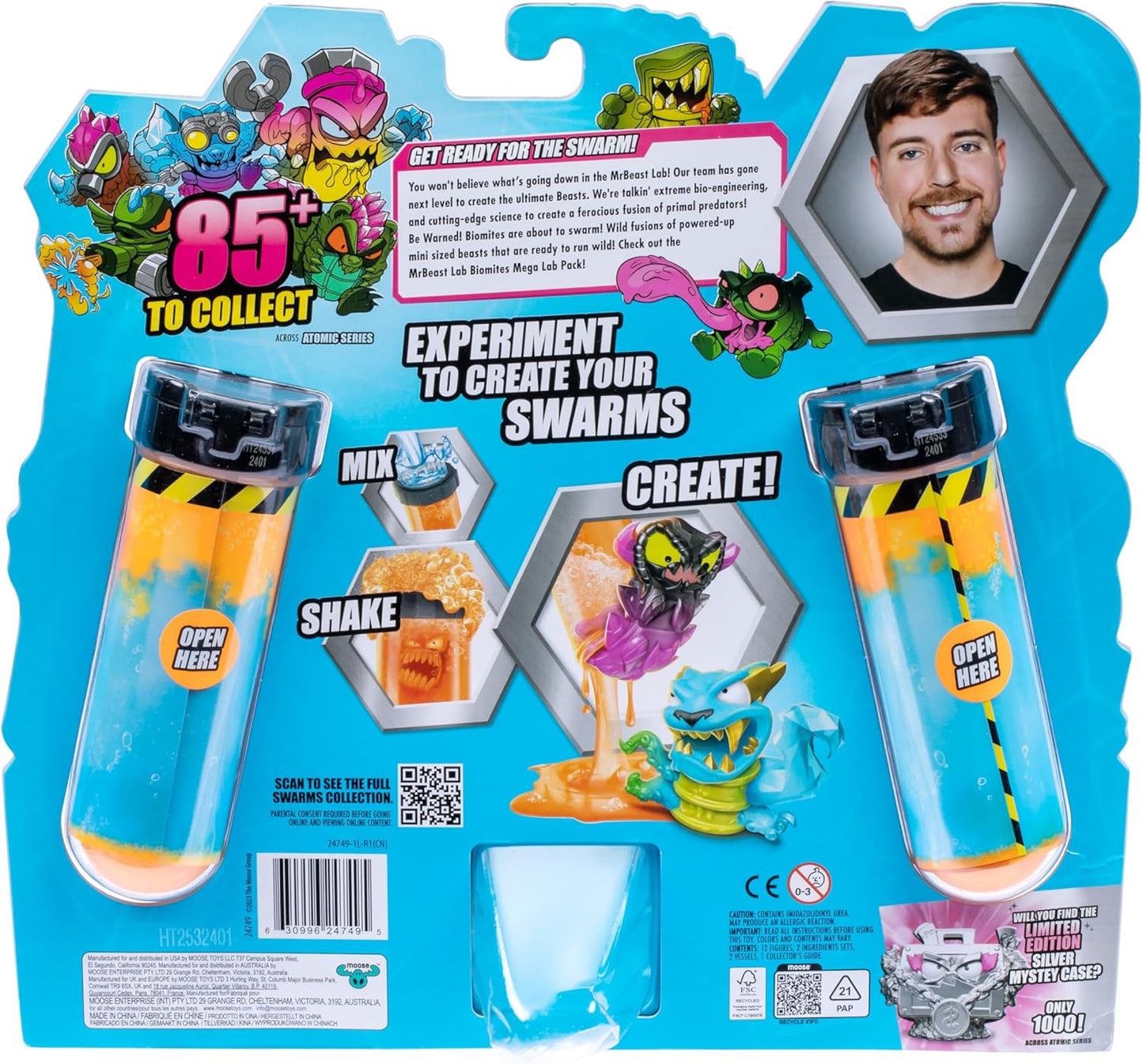 MrBeast Lab Swarms Series 2, Atomic Series 12 Pack - Night Fright Panther