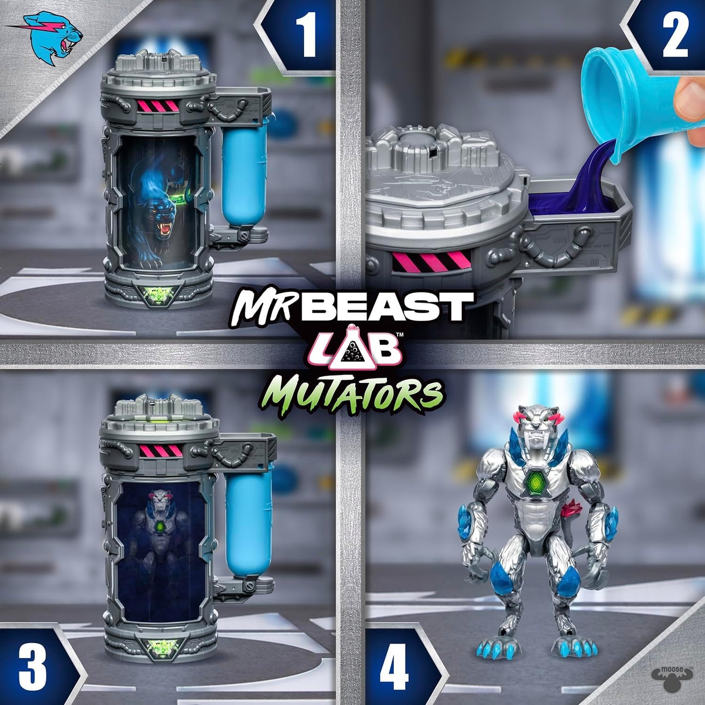 Mr Beast - Lab Mutators, Mutate The Ultimate Beast - Metallic Panther