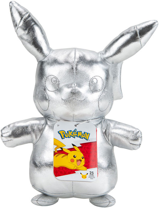 Pokemon - 25Th Celebration Silver Pikachu Plush