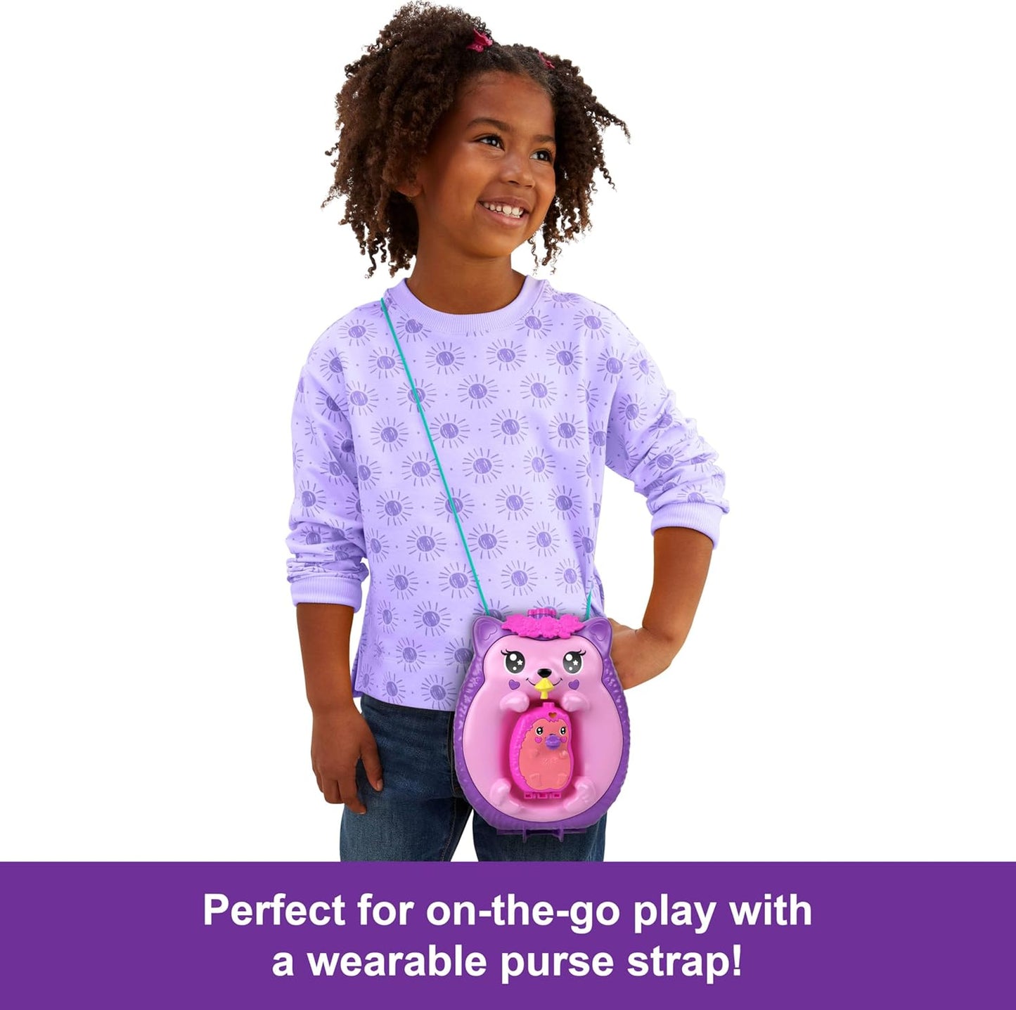 Polly Pocket - Hedgehog Mom and Baby Purse Playset