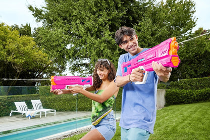 XShot Water Gun - Mega Pulse - Large Motor Soaker - Pink Skin