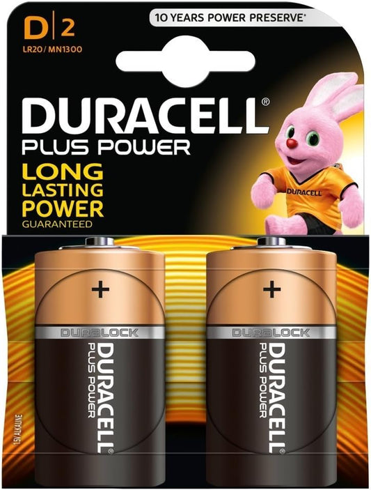 Duracell Plus - D/2 LR20 2-Pack