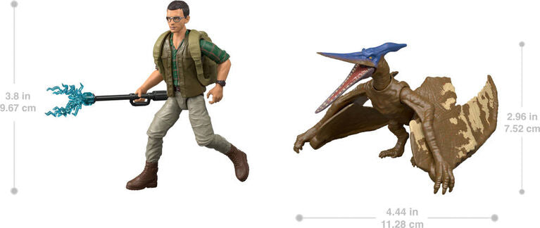 Jurassic World Rebirth - Dr. Loomis & Pteranodon Figures Pack