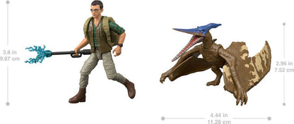 Jurassic World Rebirth - Dr. Loomis & Pteranodon Figures Pack