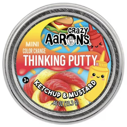 Crazy Aarons - Mini Thinking Putty - Ketchup & Mustard
