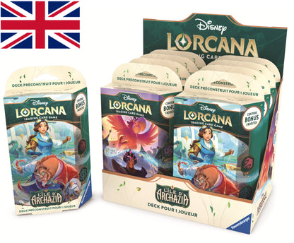 Disney Lorcana - Archazia's Island Single Player Deck: Amethyst & Steel Iago & Jafar
