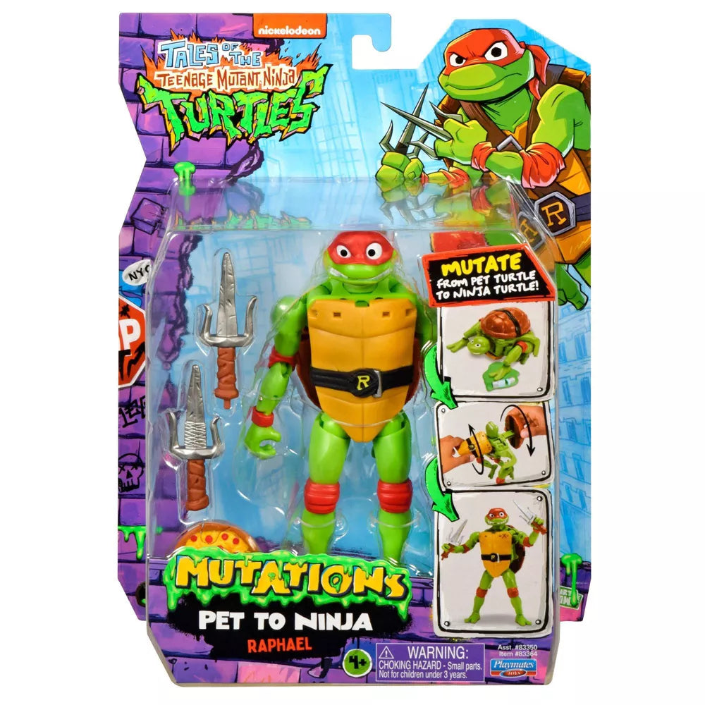 Teenage Mutant Ninja Turtles - Raphael Pet to Ninja Action Figure