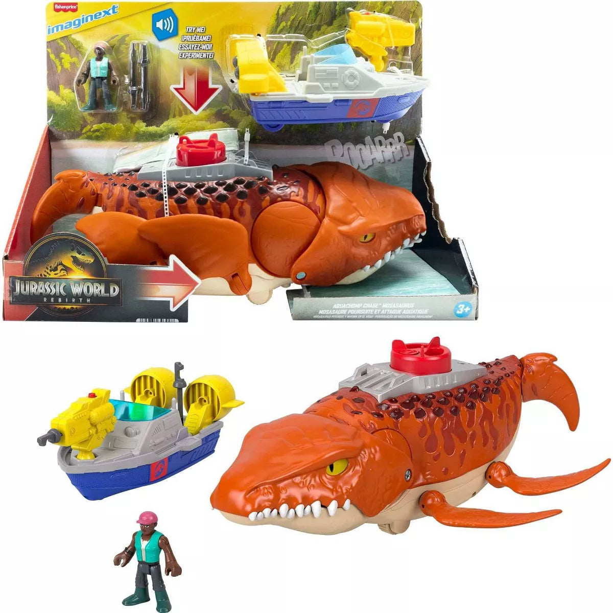 Jurassic World Rebirth - Aquachomp Chase Mosasaurus
