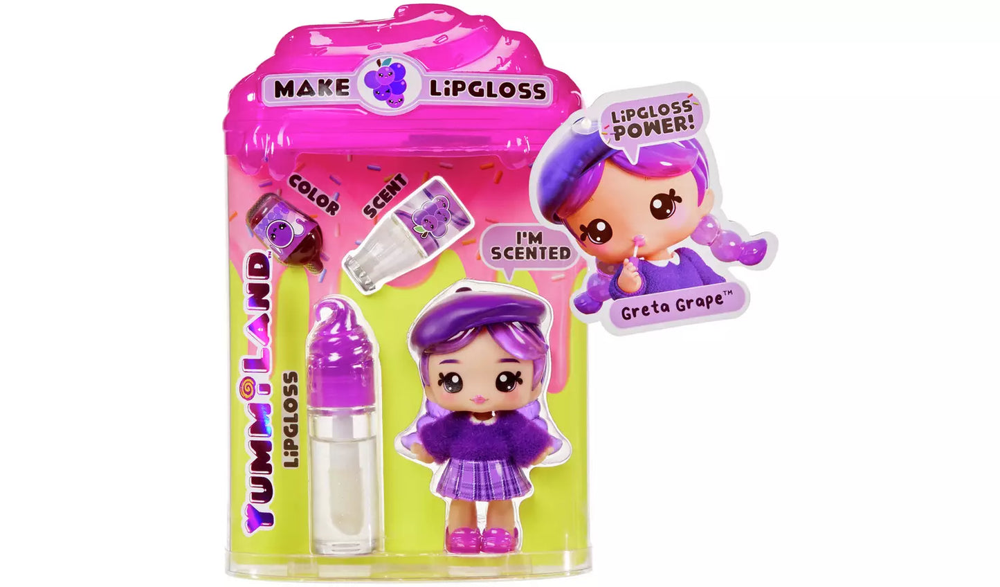 Yummiland Lipgloss Doll - Greeta Grape