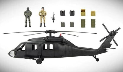 Black Hawk Helicopter and 2 Figures Set