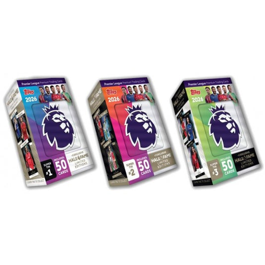 Topps Premier League 2026 - Fame Super Tin Trading Cards