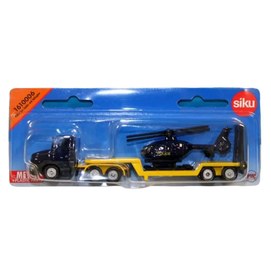 Siku - Police Low Loader with Helicopter