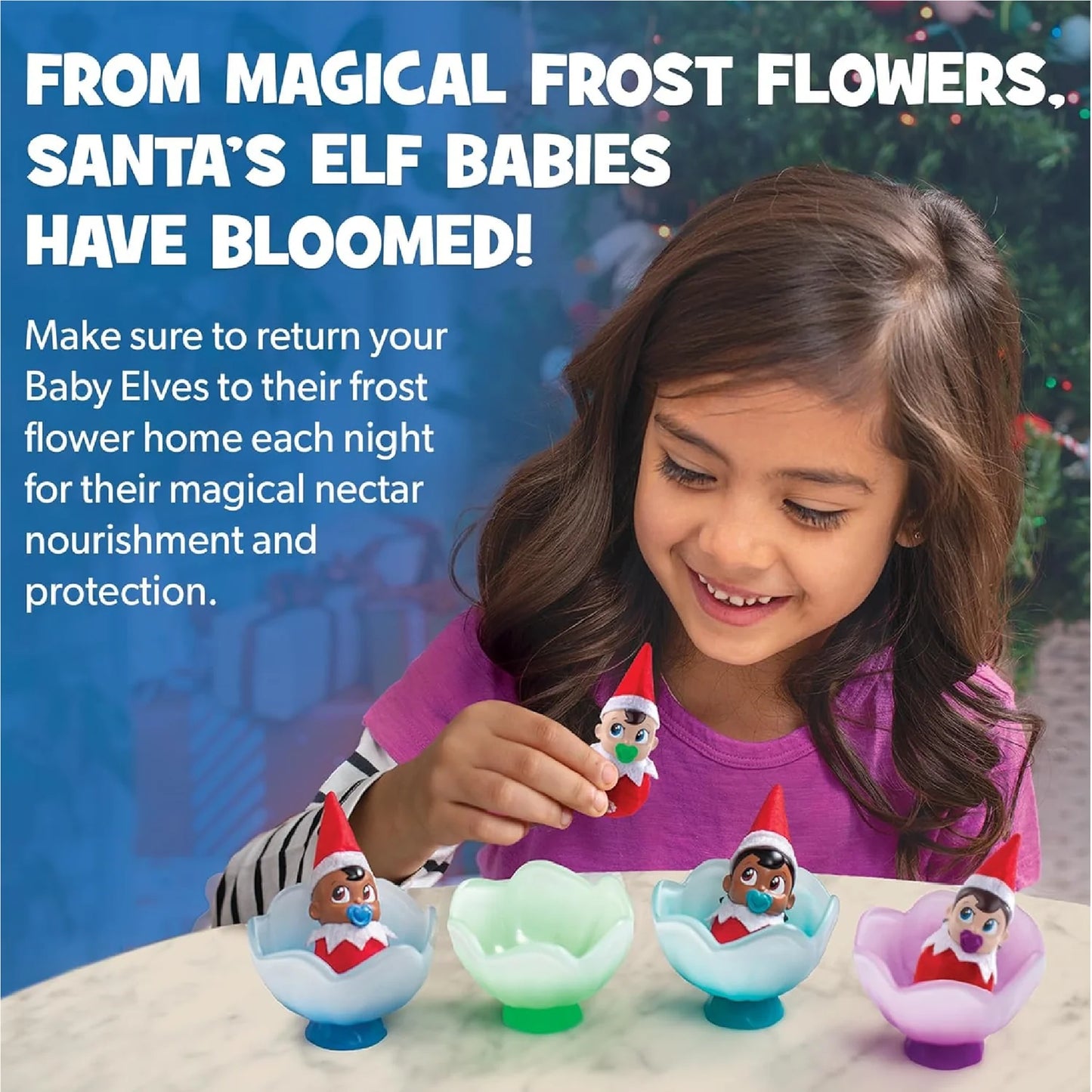 The Elf on the Shelf - Frost Pips Mini Blooms - Light Blue