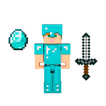 Mattel Minecraft - Core Figure - Alex in Diamond Armor