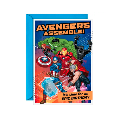 Marvel Avengers Assemble - Birthday Card