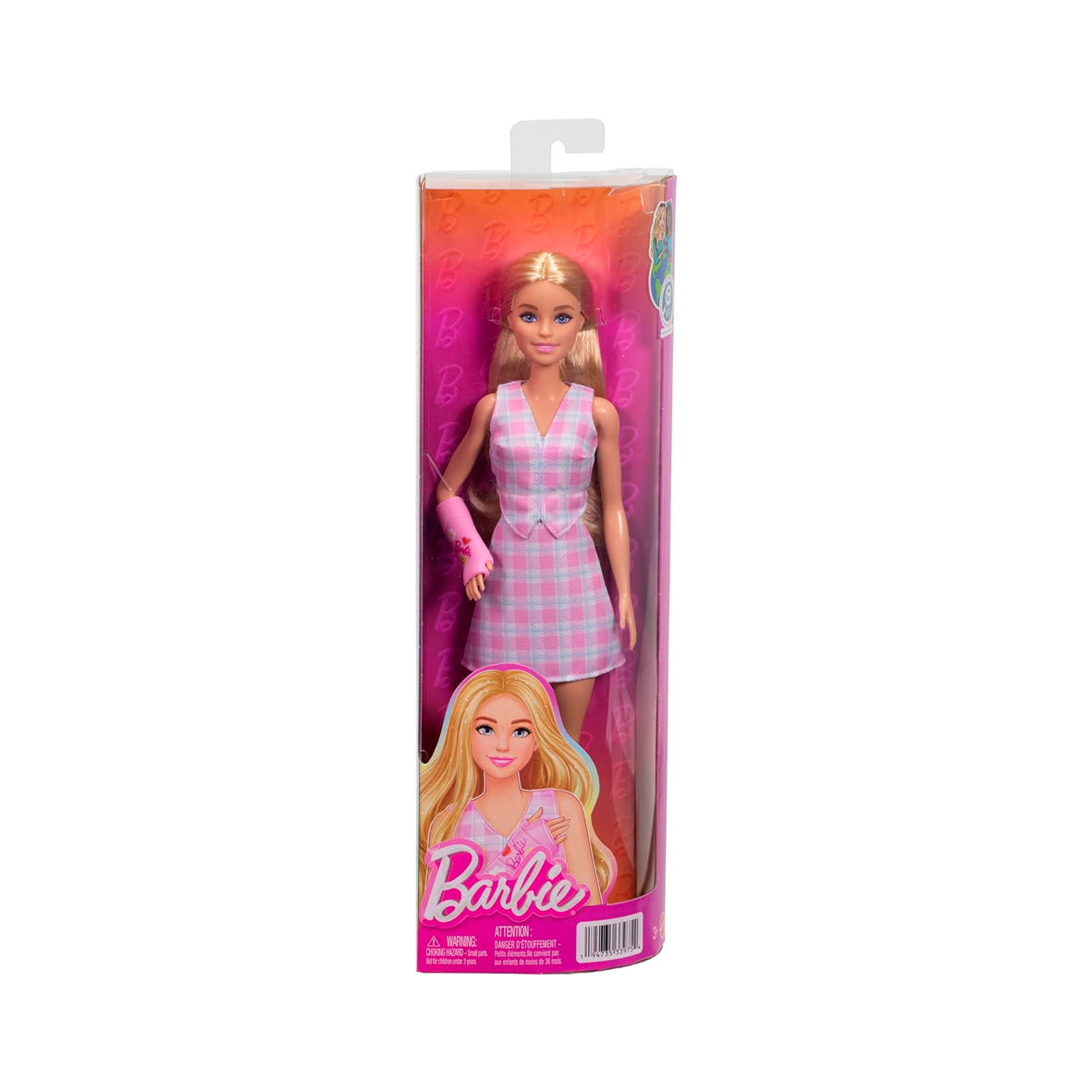 Barbie - Fashionistas - Blonde Hair and with Pink Arm Cast Accessory