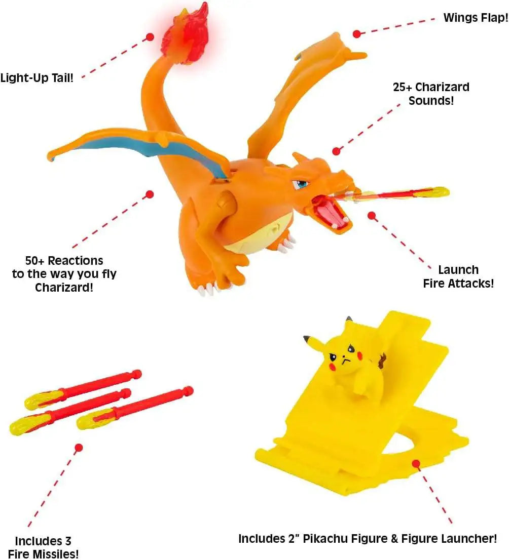 Pokemon - Flame & Flight Deluxe - Charizard with Pikachu