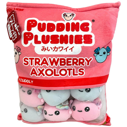 My Kawaii Pudding - Strawberry Axolotls Snack Pillow