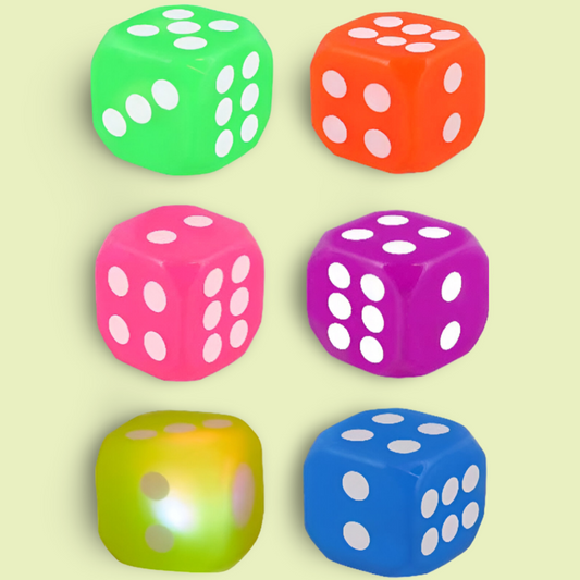 Fidget Toys - Squishy Light Up Flashing Dice