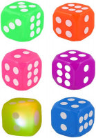 Fidget Toys - Squishy Light Up Flashing Dice