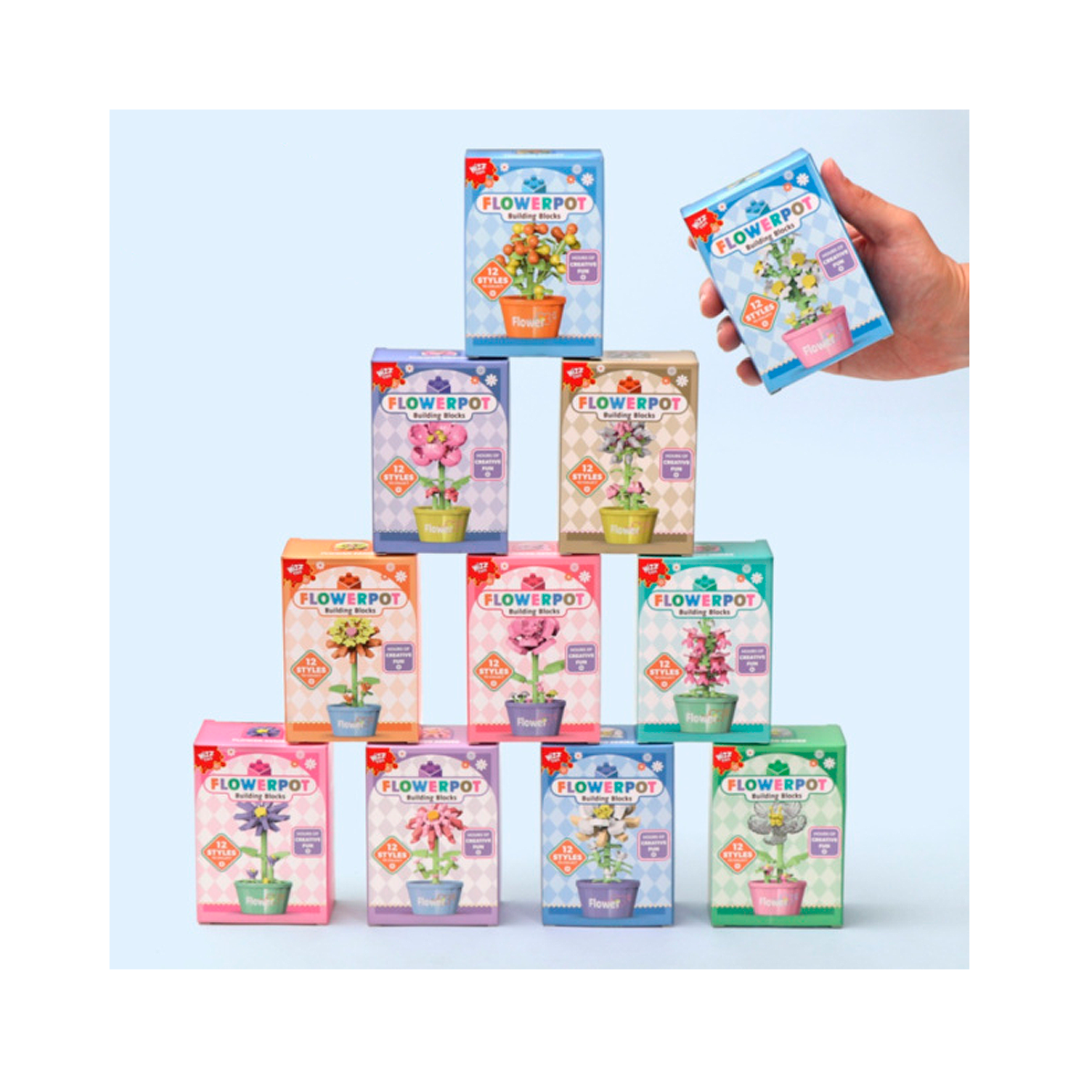 Nano Block - Flower Potted Pland (Assorted)