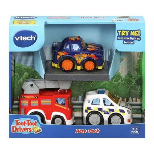 Vtech - Toot-Toot Drivers - Hero 3 Car Pack
