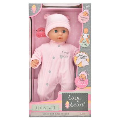 Tiny Tears - Baby Soft 38cm Doll - Pink Outfit