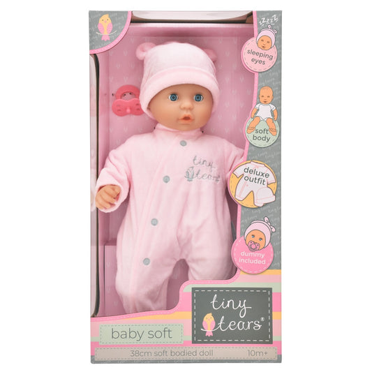 Tiny Tears - Baby Soft 38cm Doll - Pink Outfit