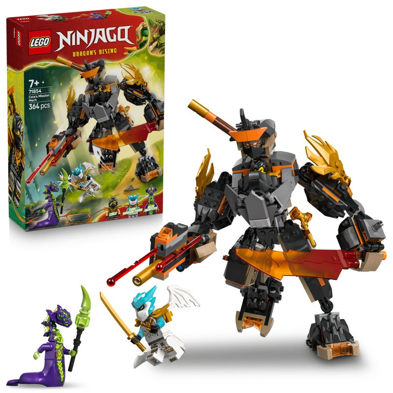 LEGO Ninjago - Cole's Mission Mech and Dragon Zane (71854)