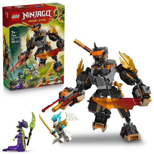 LEGO Ninjago - Cole's Mission Mech and Dragon Zane (71854)