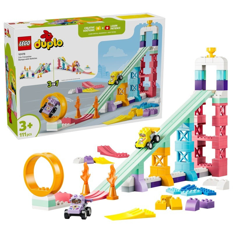 LEGO Duplo - 3 In 1 Creative Ramps with Vehicle (10478)