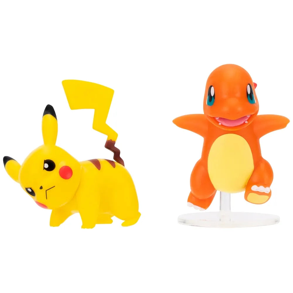 Pokemon - Battle Feature Figure - 2 Pack - Pikachu and Charmander