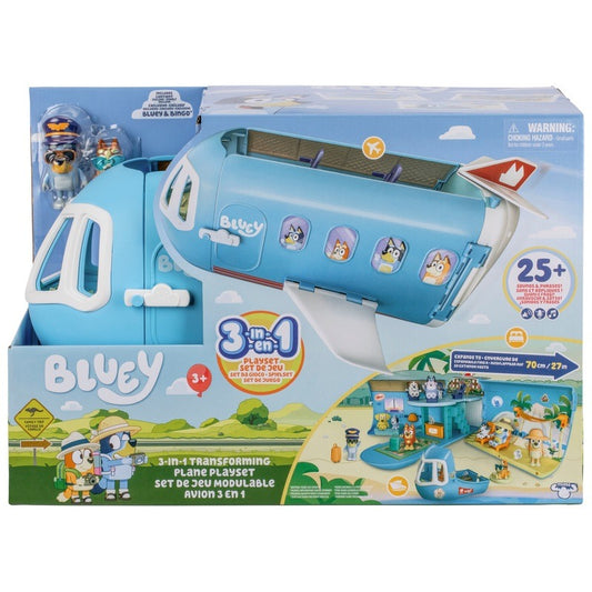 Bluey - 3 in 1 Transforming Plane Playset