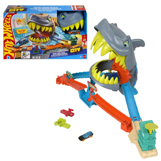 Hot Wheels - City Shark Chomp Beach Playset